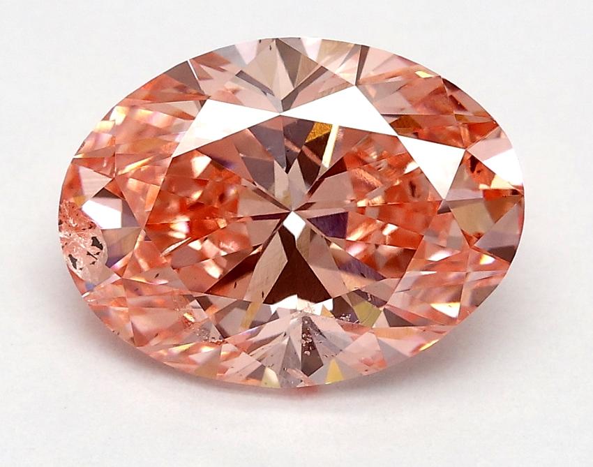 2.0 Ct. Fancy Vivid Pink Oval Lab Grown Diamond