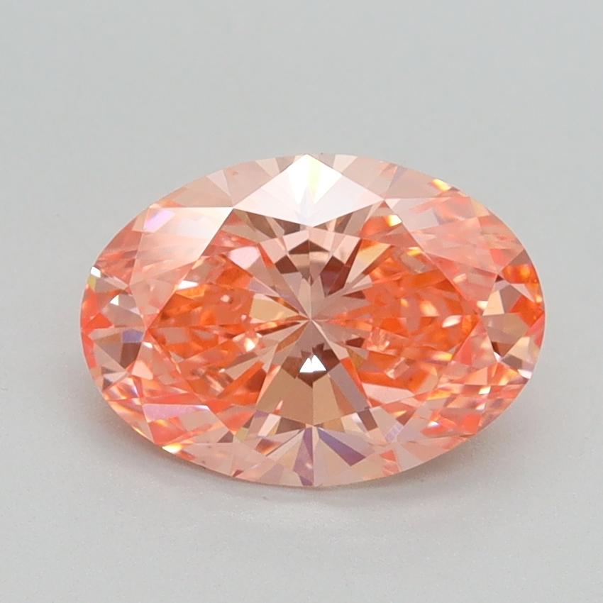 1.56 Ct. Fancy Vivid Pink Oval Lab Grown Diamond
