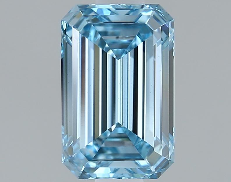 1.06 Ct. Fancy Intense Blue Emerald Lab Grown Diamond