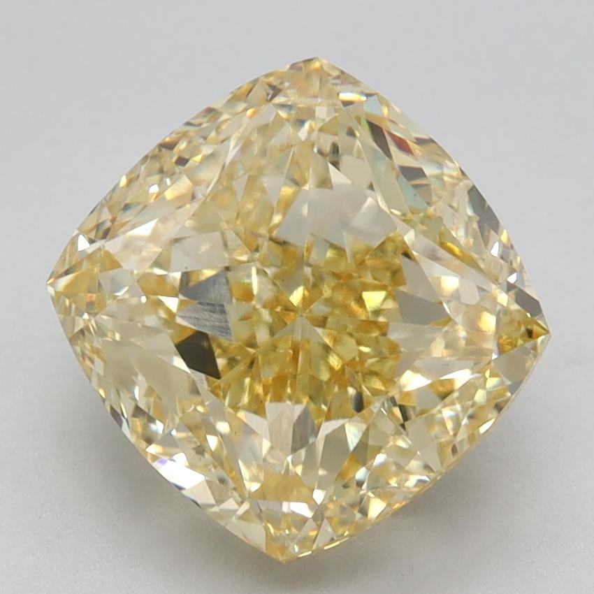 3.27 Ct. Fancy Intense Yellow Cushion Lab Grown Diamond