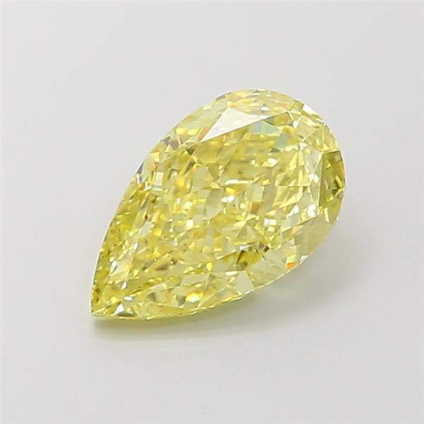 2.09 Ct. Fancy Intense Yellow Pear Lab Grown Diamond