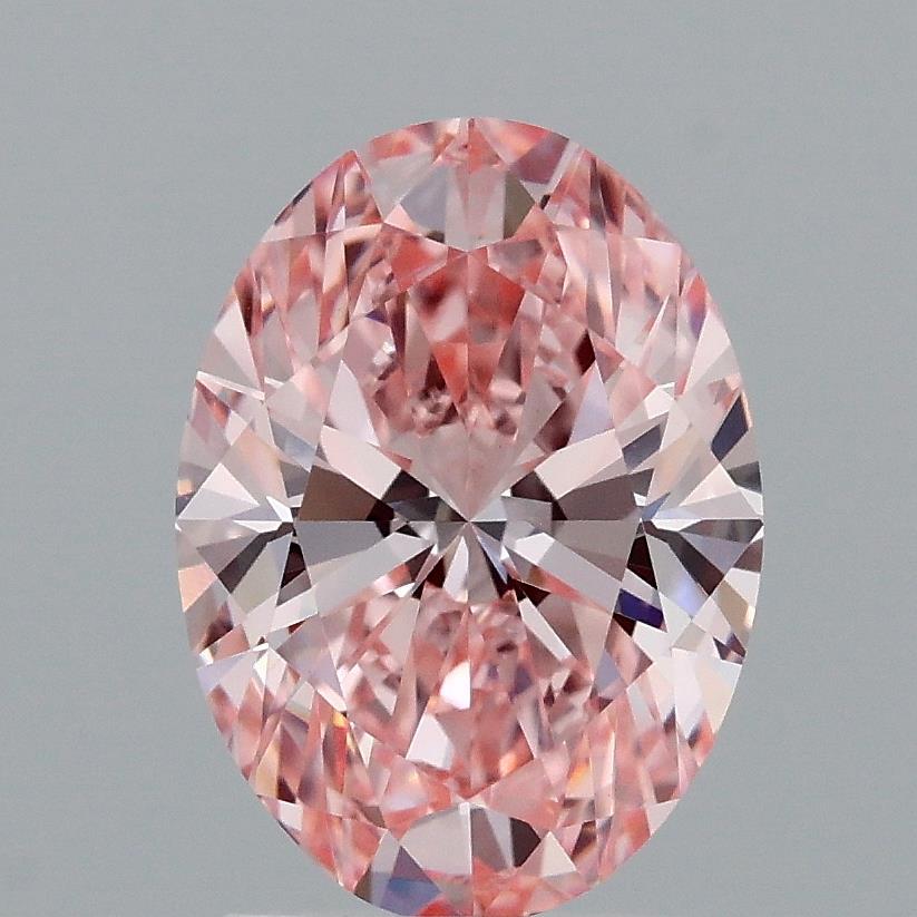 2.07 Ct. Fancy Vivid Pink Oval Lab Grown Diamond