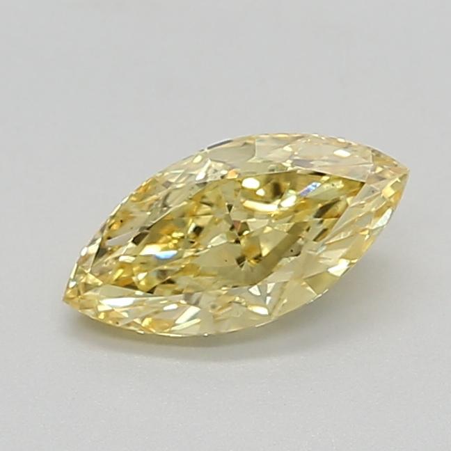 1.09 Ct. Fancy Vivid  Yellow Marquise Lab Grown Diamond