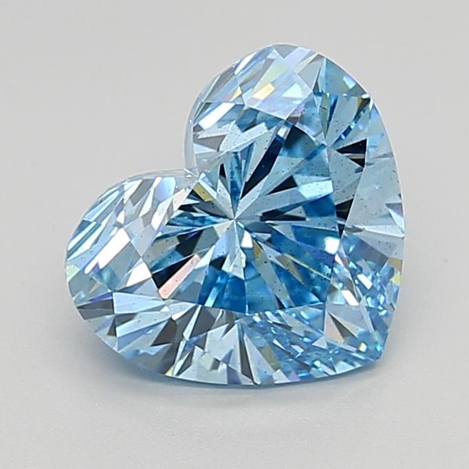 3.00 Ct. Fancy Vivid  Blue Heart Lab Grown Diamond