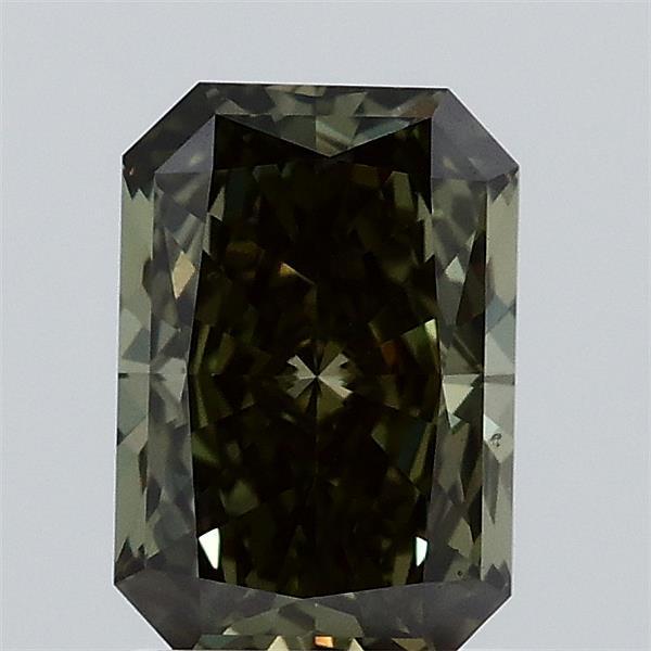 1.07 Ct. Fancy Vivid Green Radiant Lab Grown Diamond