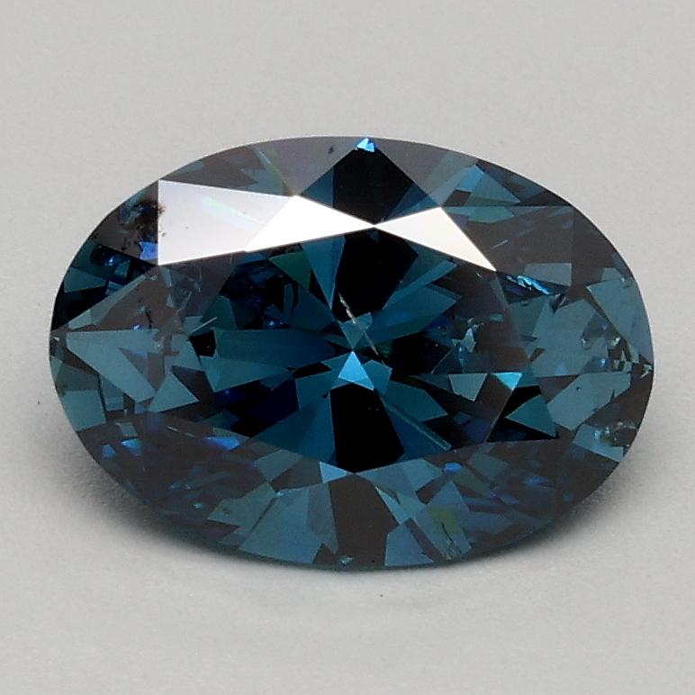 1.02 Ct. Fancy Deep Blue Oval Lab Grown Diamond