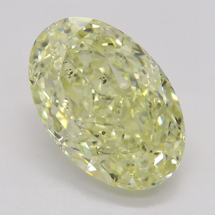 3.53 Ct. Fancy Yellow Oval Diamond