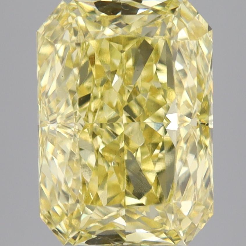 4.55 Ct. Fancy Vivid Yellow Radiant Lab Grown Diamond