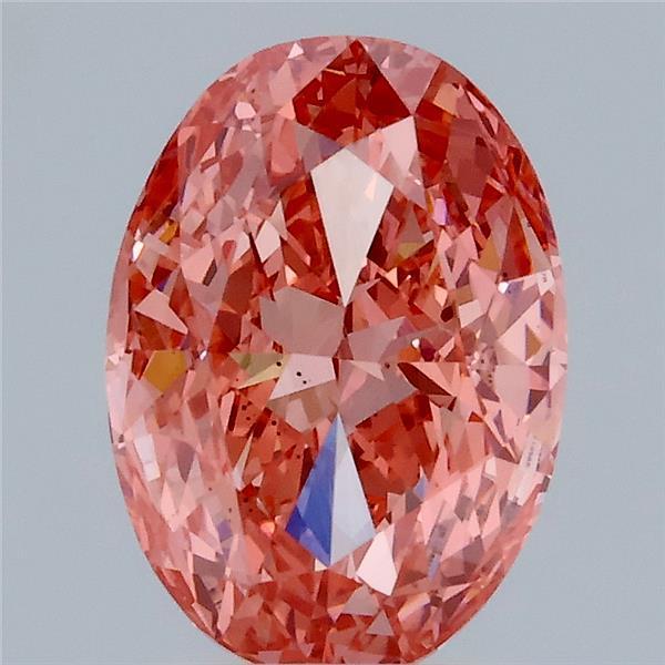 1.96 Ct. Fancy Vivid Pink Oval Lab Grown Diamond