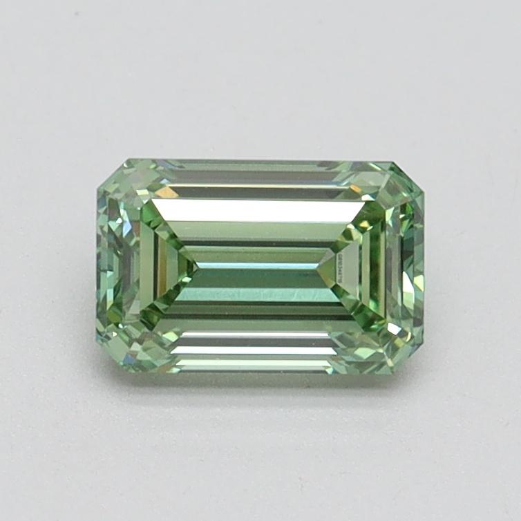 0.77 Ct. Fancy Intense Pacific Green Emerald Lab Grown Diamond