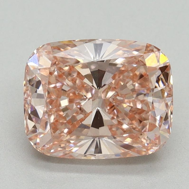 2.16 Ct. Fancy Intense Pink Cushion Lab Grown Diamond