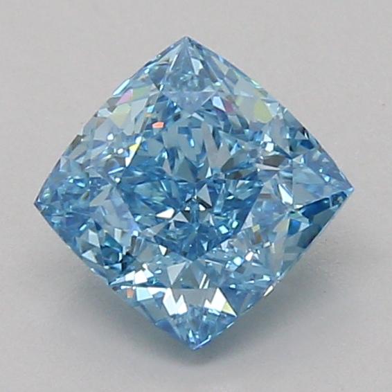 1.50 Ct. Fancy Vivid Blue Cushion Lab Grown Diamond