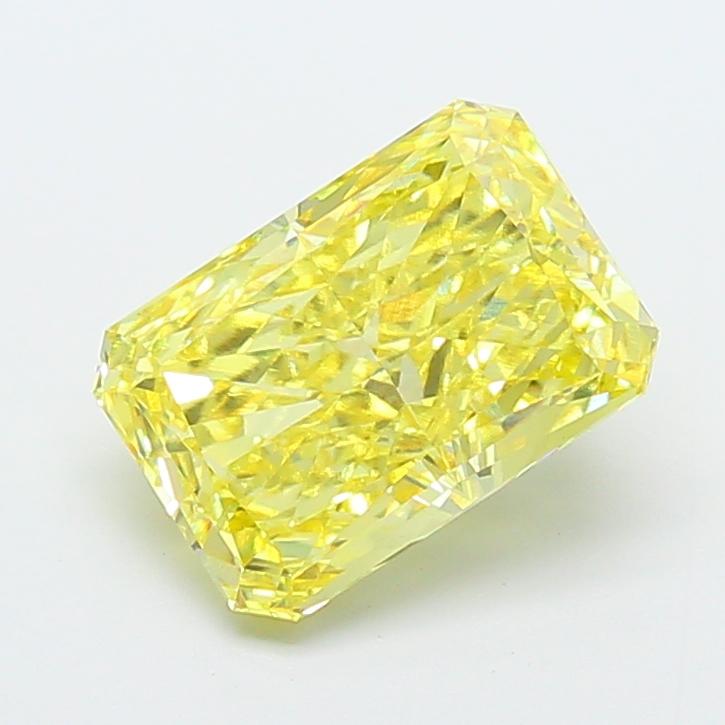 4.60 Ct. Fancy Vivid  Yellow Radiant Lab Grown Diamond