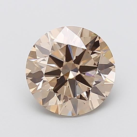 1.73 Ct. Fancy Light  Brown Round Lab Grown Diamond