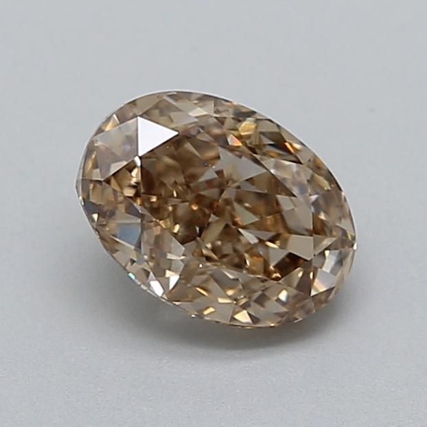 1.00 Ct. Light  Brown Oval Lab Grown Diamond