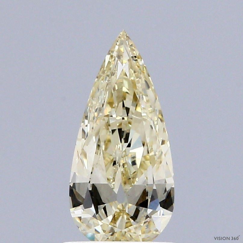 1.00 Ct. Fancy Light Yellow Pear Lab Grown Diamond