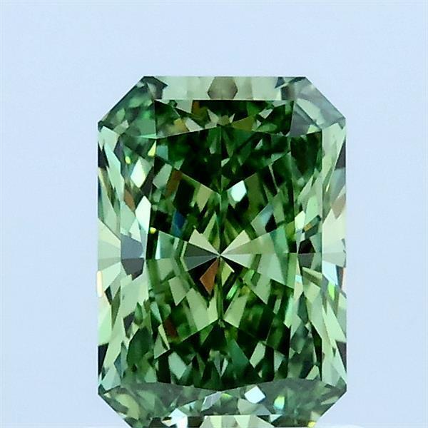 1.02 Ct. Fancy Vivid Green Radiant Lab Grown Diamond