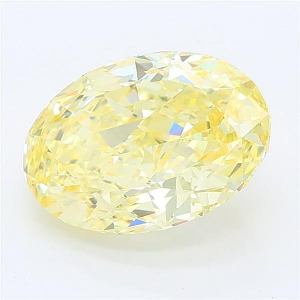 2.23 Ct. Fancy Intense Yellow Oval Lab Grown Diamond