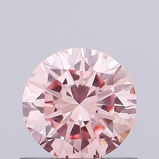 0.48 Ct. Fancy Vivid Pink Round Lab Grown Diamond