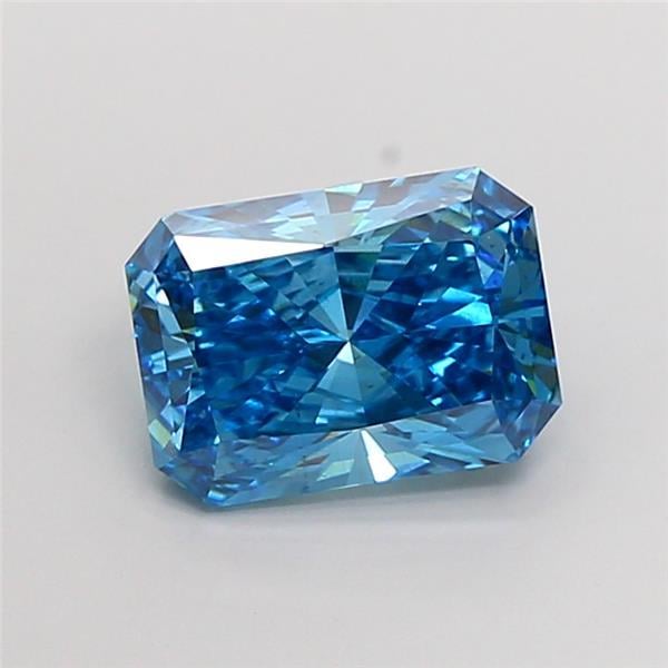 3.01 Ct. Fancy Vivid Blue Radiant Lab Grown Diamond