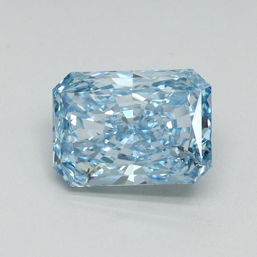 1.83 Ct. Fancy Vivid Blue Radiant Lab Grown Diamond