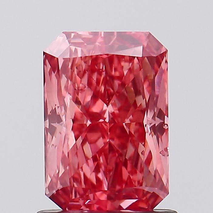 1.24 Ct. Fancy Vivid Pink Radiant Lab Grown Diamond