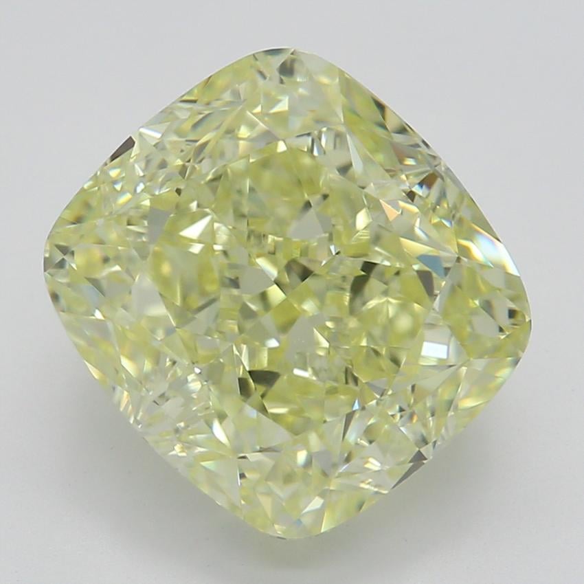 3.15 Ct. Fancy Light Yellow Cushion Diamond