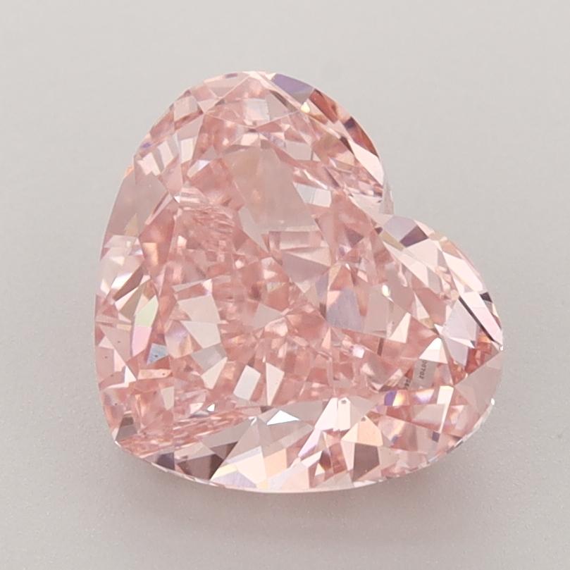 2.76 Ct. Fancy Vivid  Pink Heart Lab Grown Diamond