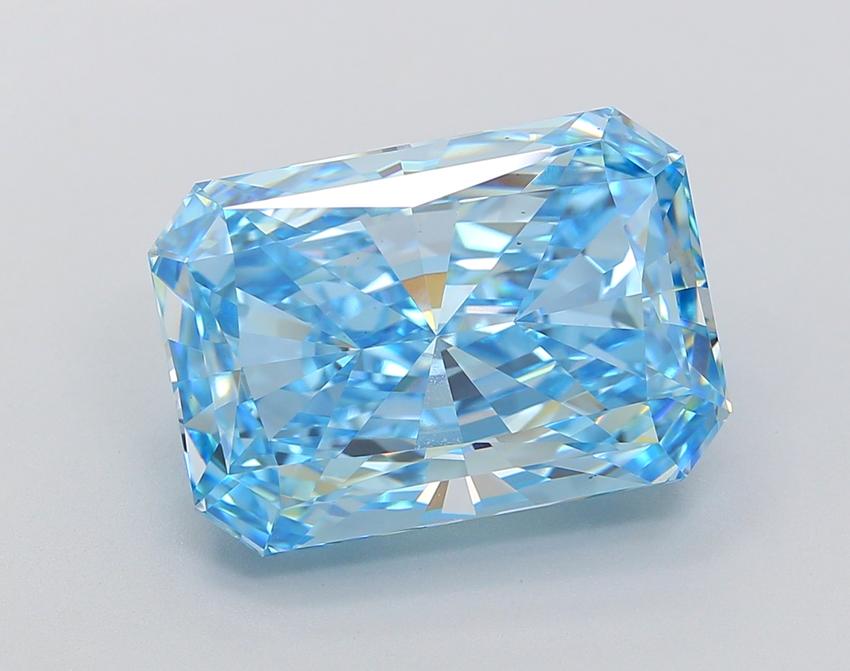 10.44 Ct. Fancy Vivid Blue Radiant Lab Grown Diamond