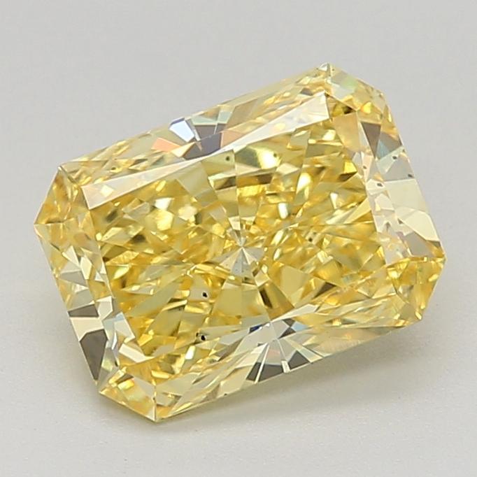 2.09 Ct. Fancy Vivid  Yellow Radiant Lab Grown Diamond