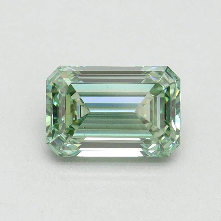 1.01 Ct. Fancy Intense Pacific Green Emerald Lab Grown Diamond