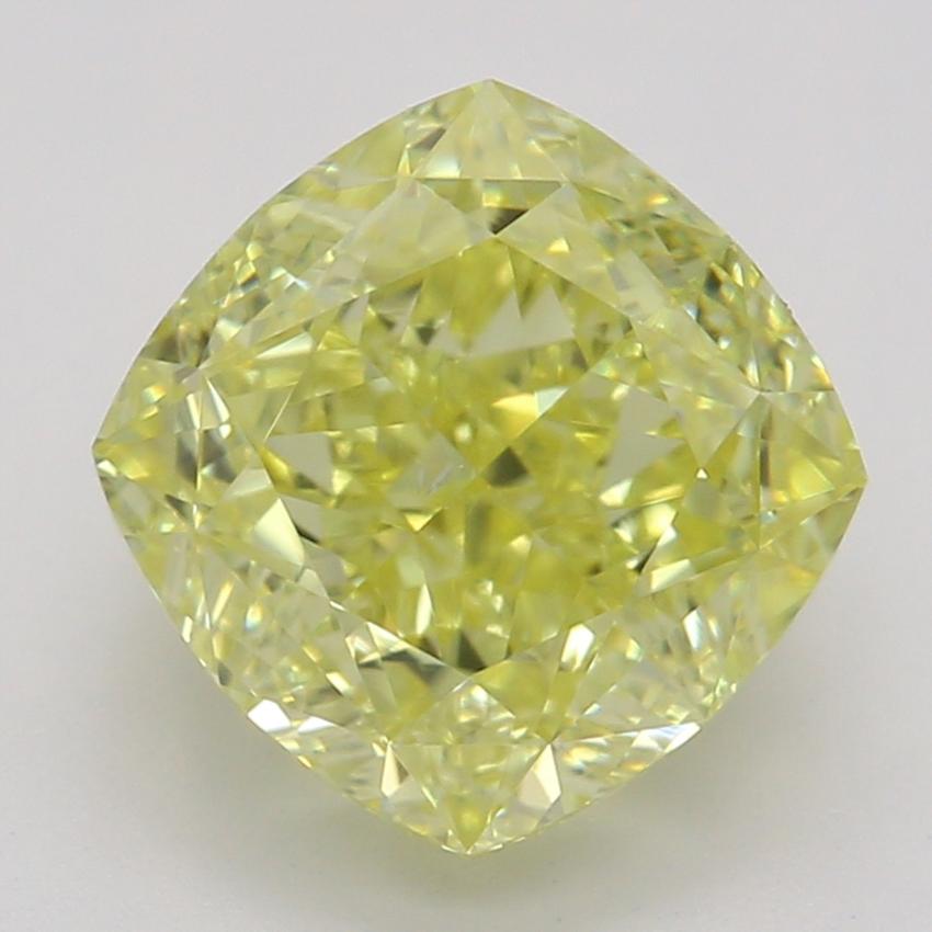 2.02 Ct. Fancy Intense Yellow Cushion Diamond