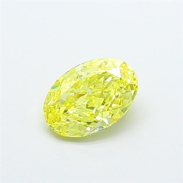 1.33 Ct. Fancy Vivid Yellow Oval Lab Grown Diamond