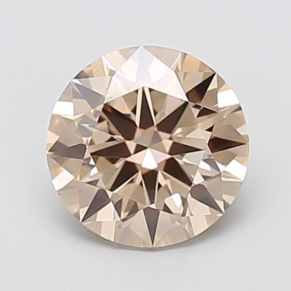 2.01 Ct. Fancy Light  Brown Round Lab Grown Diamond