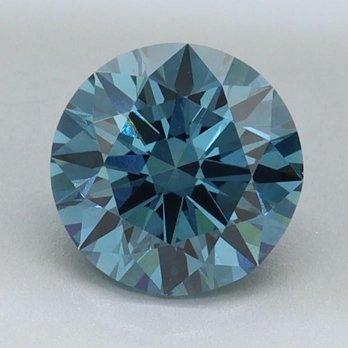 1.13 Ct. Fancy Vivid Blue Round Lab Grown Diamond
