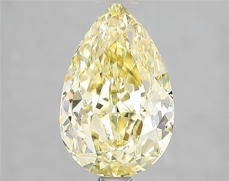2.60 Ct. Fancy Intense Yellow Pear Lab Grown Diamond