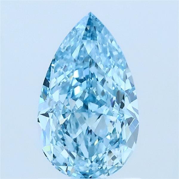1.06 Ct. Fancy Vivid Blue Pear Lab Grown Diamond