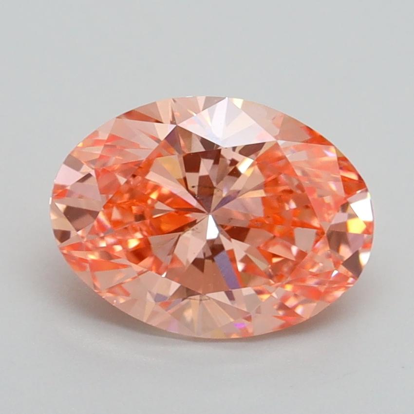1.83 Ct. Fancy Vivid Pink Oval Lab Grown Diamond