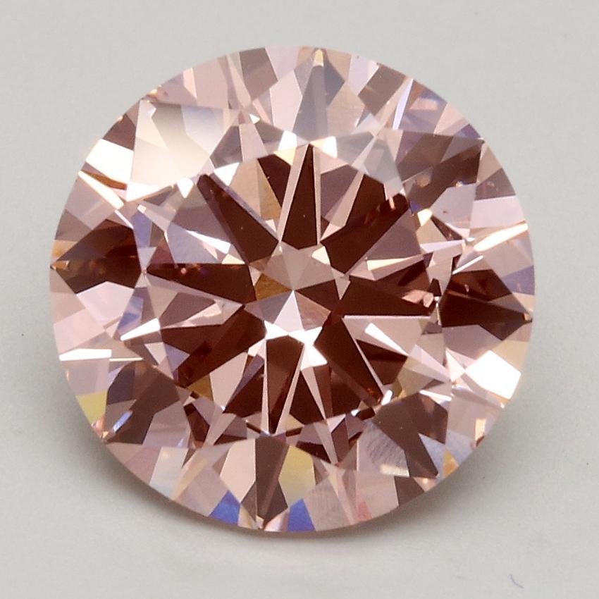 2.71 Ct. Fancy Intense Pink Round Lab Grown Diamond