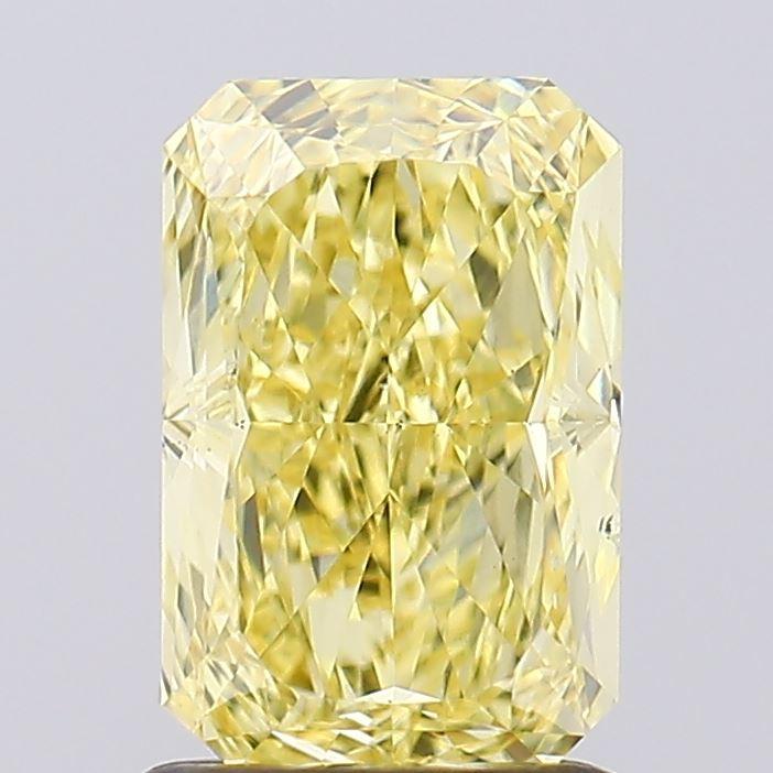 1.50 Ct. Fancy Vivid Yellow Radiant Lab Grown Diamond