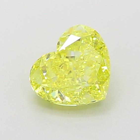 1.1 Ct. Fancy Vivid Yellow Heart Lab Grown Diamond