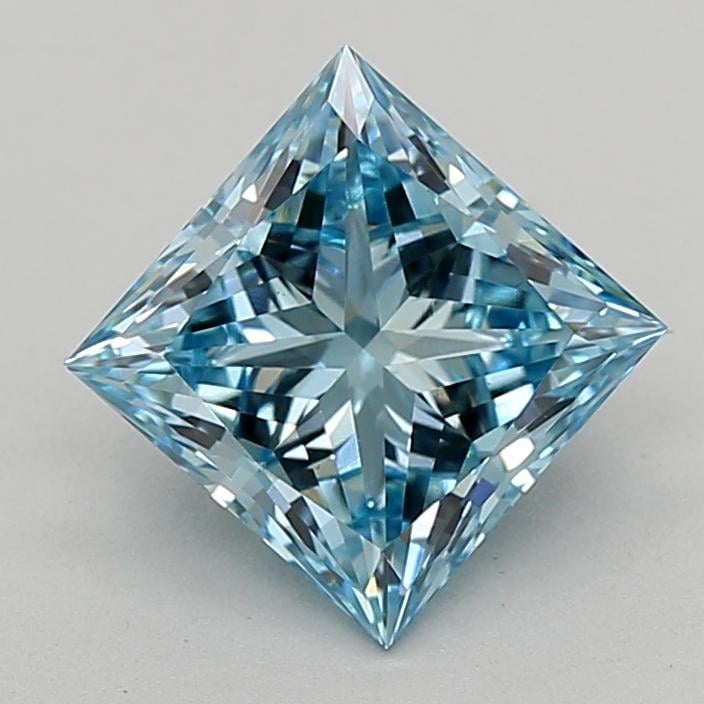 2.03 Ct. Fancy Intense  Blue Princess Lab Grown Diamond