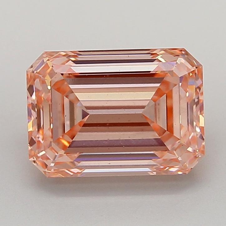 4.05 Ct. Fancy Vivid  Pink Emerald Lab Grown Diamond