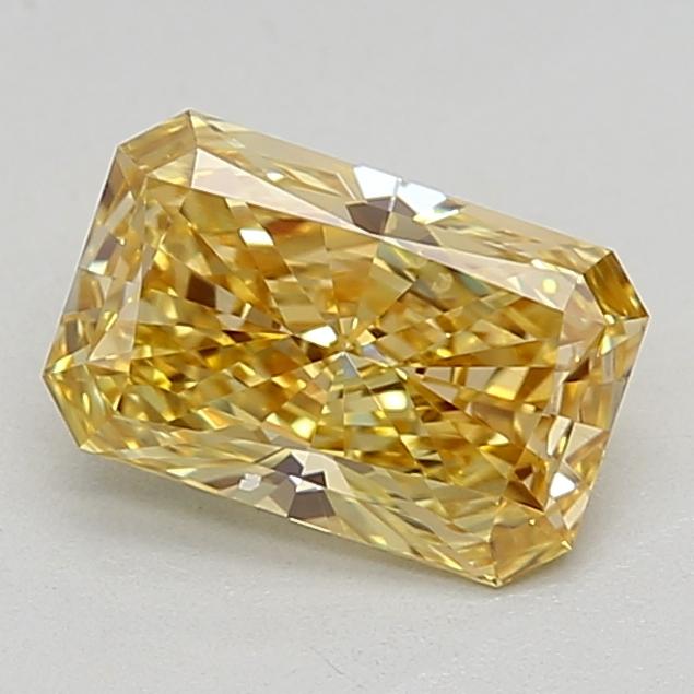 0.80 Ct. Fancy Vivid  Yellow Radiant Lab Grown Diamond