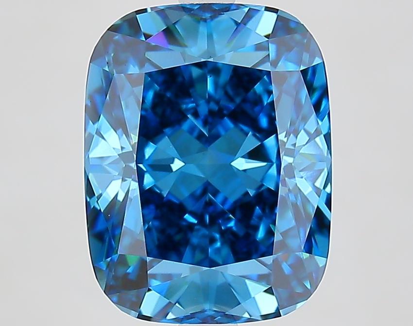 4.71 Ct. Fancy Vivid Pink Cushion Lab Grown Diamond