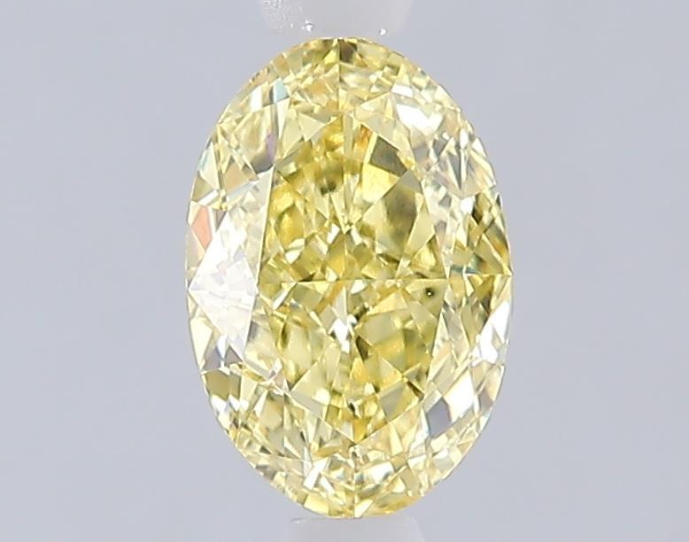 1.09 Ct. Fancy Vivid Yellow Yellow Oval Lab Grown Diamond