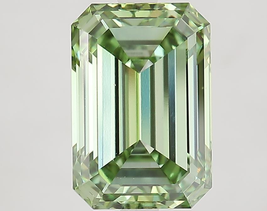 4.47 Ct. Fancy Vivid Green Emerald Lab Grown Diamond