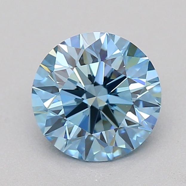 0.50 Ct. Fancy Vivid  Blue Round Lab Grown Diamond