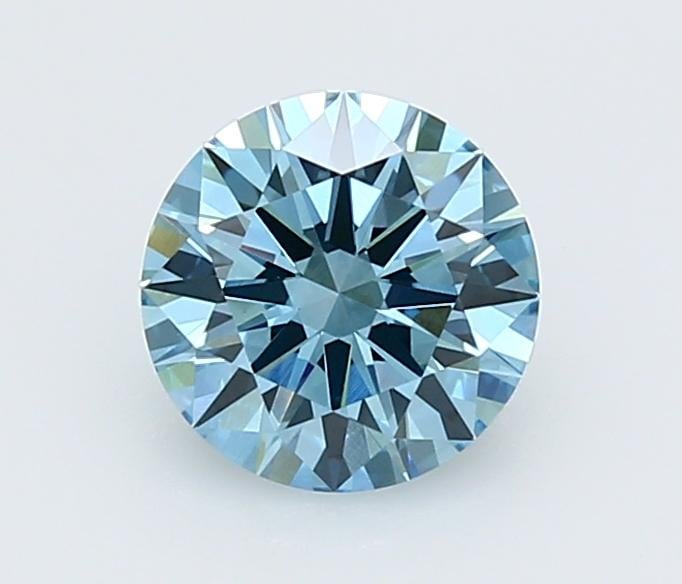 1.5 Ct. Fancy Vivid  Blue Round Lab Grown Diamond