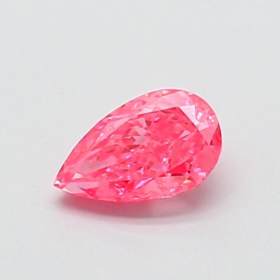 0.52 Ct. Fancy Vivid  Pink Pear Lab Grown Diamond